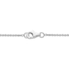 Thumbnail Image 2 of Pear-Shaped & Round-Cut Lab-Created Emerald Drop Necklace Sterling Silver 18&quot;