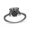 Thumbnail Image 1 of Disney Treasures The Nightmare Before Christmas Black & White Diamond Spider Ring 1/10 ct tw Black Rhodium-Plated Sterling Silver