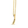 Thumbnail Image 2 of Le Vian Kiss Collection Diamond "X" Necklace 1/5 ct tw 14K Honey Gold 19"