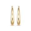 Thumbnail Image 2 of Crescent Hoop Earrings 24K Yellow Gold Vermeil Sterling Silver 34mm