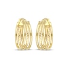 Thumbnail Image 2 of Reaura Three-Row Split Hoop Earrings Repurposed 14K Yellow Gold 30mm