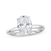 Thumbnail Image 1 of Lab-Grown Diamonds Oval-Cut Solitaire Engagement Ring 2 ct tw 14K White Gold (F/SI2)