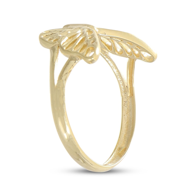 Main Image 2 of Butterfly Ring 10K Yellow Gold