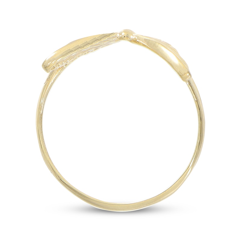 Main Image 3 of Butterfly Ring 10K Yellow Gold