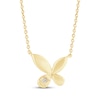Thumbnail Image 1 of Monique Lhuillier Bliss Lab-Grown Diamond Accent Butterfly Necklace 24K Yellow Gold Vermeil Sterling Silver 18"