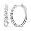 Thumbnail Image 3 of KAY Lab-Grown Diamonds Graduated Hoop Earrings 4 ct tw 10K White Gold