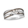 Thumbnail Image 1 of Le Vian Desert Diamonds Crossover Ring 1/3 ct tw 14K Vanilla Gold