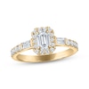 Thumbnail Image 1 of KAY Signature Collection Emerald-Cut Diamond Halo Engagement Ring 1 ct tw 14K Yellow Gold