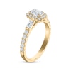 Thumbnail Image 2 of KAY Signature Collection Emerald-Cut Diamond Halo Engagement Ring 1 ct tw 14K Yellow Gold