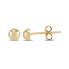 Thumbnail Image 3 of Half-Ball Stud Earrings 14K Yellow Gold 4mm