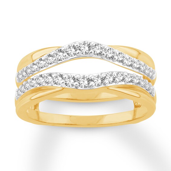 Now + Forever Diamond Enhancer Ring 1/2 ct tw Round-cut 14K Yellow Gold