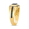 Thumbnail Image 2 of Le Vian Men's Baguette-Cut Black Onyx Ring 1/3 ct tw Diamonds 14K Honey Gold