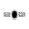 Thumbnail Image 4 of Disney Treasures The Lion King Oval-Cut Black Onyx & Diamond Ring 1/20 ct tw Sterling Silver