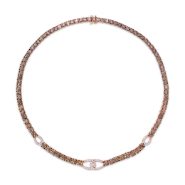 Le Vian Couture Diamond Loop Link Necklace 36-1/3 ct tw 14K Strawberry Gold 18"