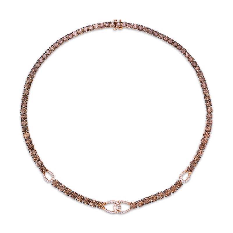 Main Image 1 of Le Vian Couture Diamond Loop Link Necklace 36-1/3 ct tw 14K Strawberry Gold 18"
