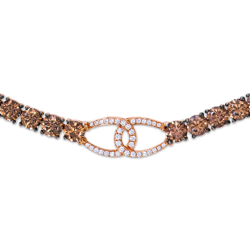 Main Image 2 of Le Vian Couture Diamond Loop Link Necklace 36-1/3 ct tw 14K Strawberry Gold 18"