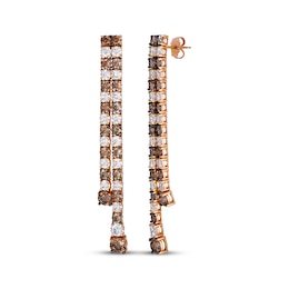 Le Vian Couture Diamond Dangle Earrings 8-3/4 ct tw 18K Strawberry Gold