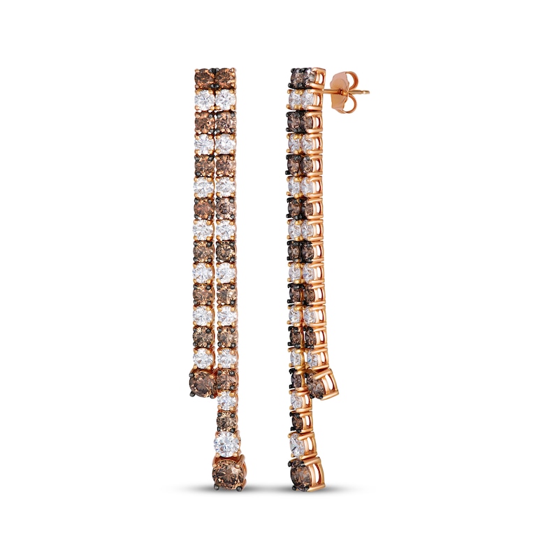 Main Image 1 of Le Vian Couture Diamond Dangle Earrings 8-3/4 ct tw 18K Strawberry Gold
