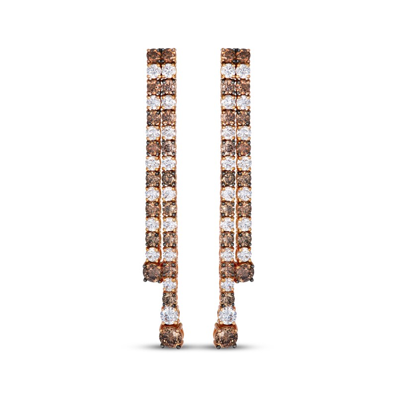 Main Image 2 of Le Vian Couture Diamond Dangle Earrings 8-3/4 ct tw 18K Strawberry Gold
