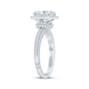 Thumbnail Image 2 of Monique Lhuillier Bliss Oval-Cut Lab-Grown Diamond Engagement Ring 2-1/2 ct tw 18K White Gold