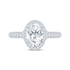 Thumbnail Image 3 of Monique Lhuillier Bliss Oval-Cut Lab-Grown Diamond Engagement Ring 2-1/2 ct tw 18K White Gold