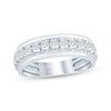 Thumbnail Image 1 of Men's Now + Forever Lab-Grown Diamonds Round-Cut Wedding Band 1 ct tw 14K White Gold