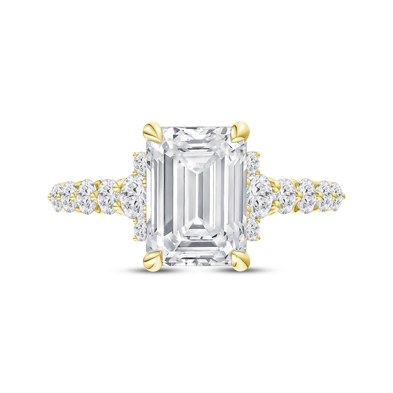 Main Image 4 of Now + Forever Lab-Grown Diamonds Emerald-Cut Engagement Ring 2-1/2 ct tw 14K Yellow Gold