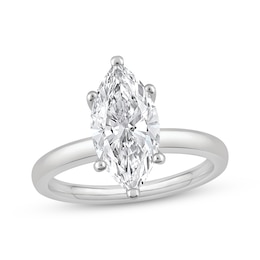 Now + Forever Lab-Grown Diamonds Marquise-Cut Solitaire Ring 2 ct tw 14K White Gold (F/SI2)
