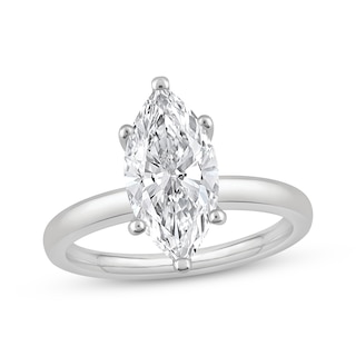Now + Forever Lab-Grown Diamonds Marquise-Cut Solitaire Ring 2 ct tw 14K White Gold (F/SI2)