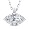 Thumbnail Image 1 of KAY Lab-Grown Diamonds Marquise-Cut Necklace 1/2 ct tw 10K White Gold 18"