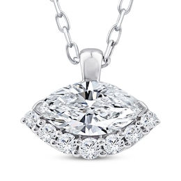 KAY Lab-Grown Diamonds Marquise-Cut Necklace 1/2 ct tw 10K White Gold 18"