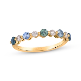 Le Vian Montana Sapphire Ombré Ring 1/5 ct tw Diamonds 14K Honey Gold
