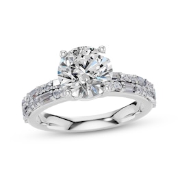 Now + Forever Certified Lab-Grown Diamonds Round-Cut Engagement Ring 2-1/2 ct tw 14K White Gold