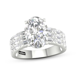 Now + Forever Certified Lab-Grown Diamonds Oval-Cut Engagement Ring 4-1/2 ct tw 14K White Gold