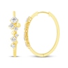 Thumbnail Image 3 of JOUJE Collection Lab-Grown Diamond & Bead Scatter Hoop Earrings 1 ct tw 10K Yellow Gold