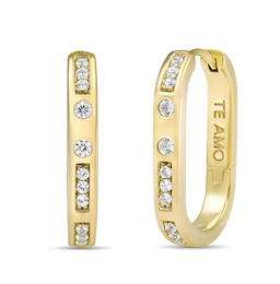 Love in Code TE AMO Morse Code Earrings (1 Stone)