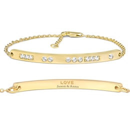 Love in Code LOVE  Morse Code Bracelet (1 Stone 1 Line)