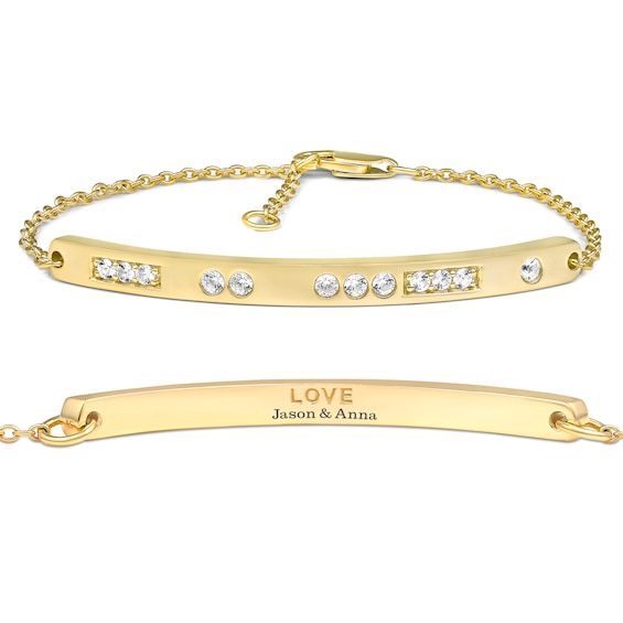 Love in Code LOVE  Morse Code Bracelet (1 Stone 1 Line)