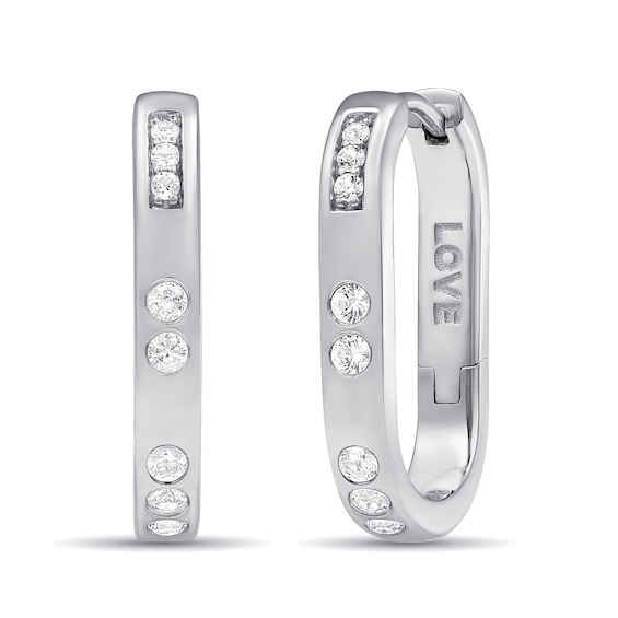 Love in Code LOVE Morse Code Earrings (1 Stone)
