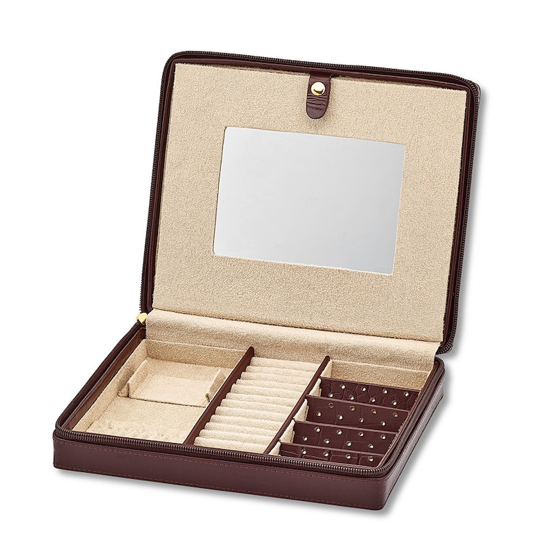 Main Image 3 of Brown Leather Jewelry Case