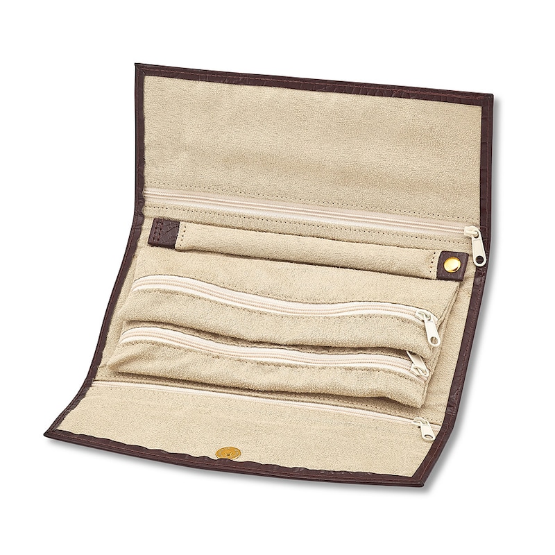 Main Image 4 of Brown Leather Jewelry Case