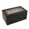 Thumbnail Image 1 of Black Wood Watch Box with Glass Top