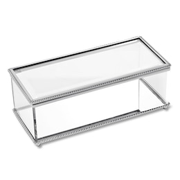 Glass/Nickel Jewelry Box