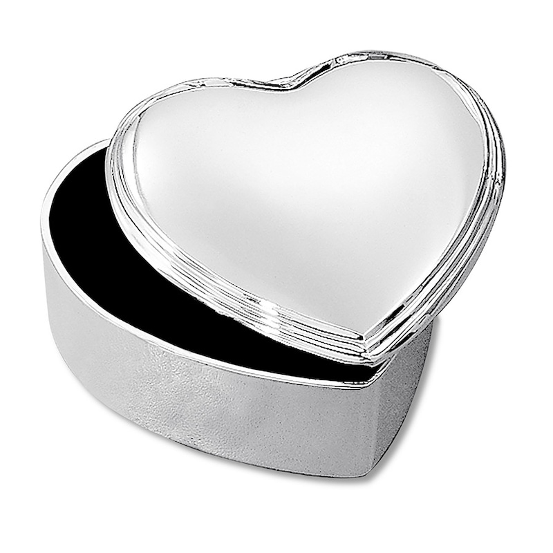Main Image 1 of Pewter Heart Jewelry Box