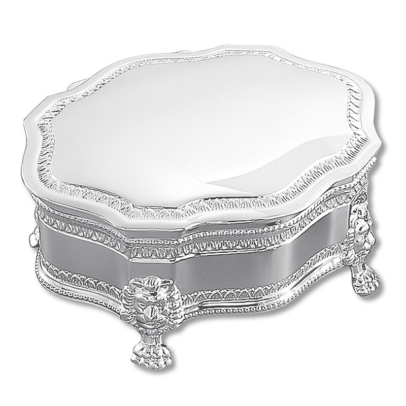 Main Image 1 of Silver Plated Jewelry Box