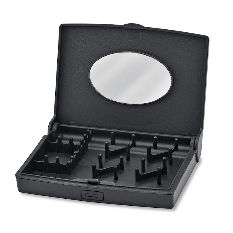 Main Image 1 of Mini Tangle-Resistant Jewelry Case Black