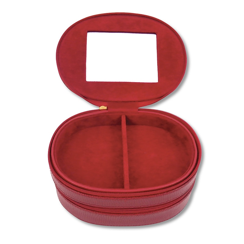 Main Image 2 of Jewelry Case Red Leather