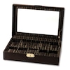 Thumbnail Image 1 of Brown Leather Watch Case with Glass Top