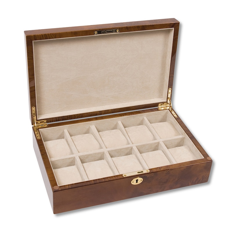 4 Combination Vintage Oak Wood Watch Box & Jewelry Storage Box – Watch Box  Co.