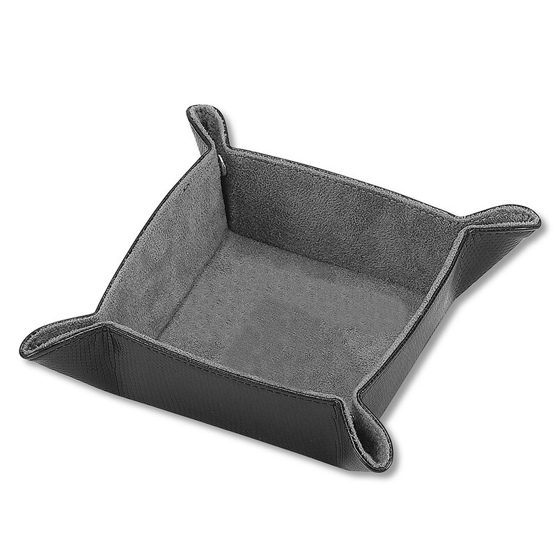 Main Image 1 of Black Leather Jewelry Tray